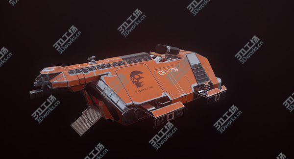 images/goods_img/20210312/3D Sci-Fi Cargo Spaceship Animated model/4.jpg